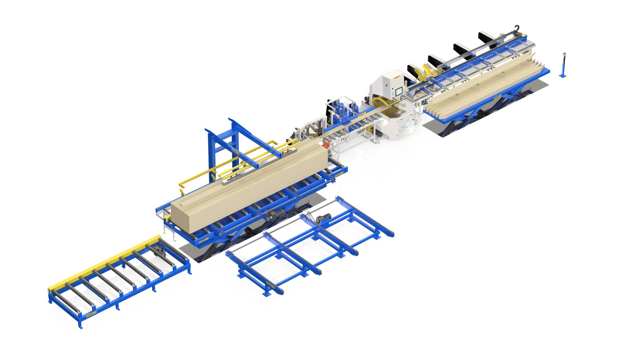 Systems for timber construction - Systems for effective prefabrication house manufacturing - cut saw sp720